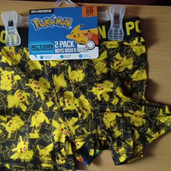 Pokemon Boxer Briefs Boys Small 6 - Picture 2 of 3
